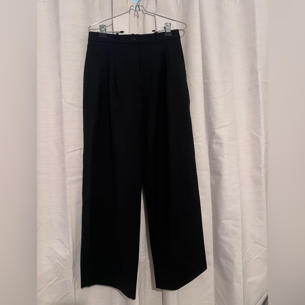 Banana Republic Soho High Rise Wide Leg Italian Wool Pant - Picture 5 of 8